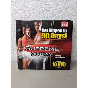 Supreme 90 Day Workout System Complete 10 DVD Set By Tom Holland